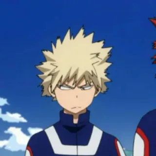 🎭 Katsuki Bakugo My Hero Academia Anime, Karakter, My Hero Academia, Bakugo, MHA, Katsuki Bakugo telegram sticker