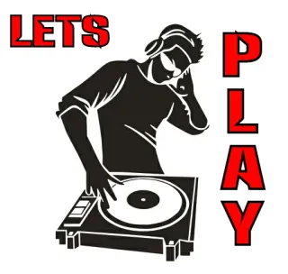 🤙 LETS PLAY DJ, Musique, Platine, Fête, Club, Audio telegram sticker