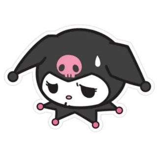 🥺 Kuromi kuromi, sanrio, personnage, mignon, animé telegram sticker