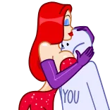 🤗 YOU cartone animato, abbraccio, amore, romance, personaggio telegram sticker