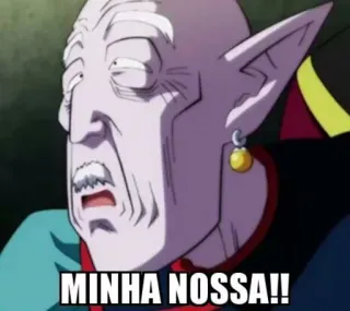 😳 MINHA NOSSA!! 表情, 震惊, 动漫, 脸, 反应 telegram sticker