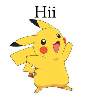 🤗 Pikachu pokemon, pikachu, desenho animado, fofo, animal whatsapp sticker