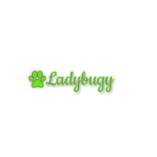 🌟 Ladybugy joaninha, verde, pegada de pata, desenho animado telegram sticker