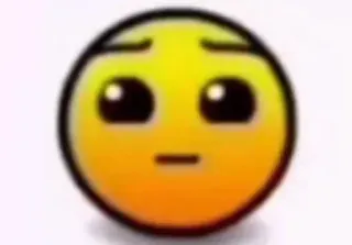 🛸 Normal Difficulty Face Geometry Dash whatsapp sticker