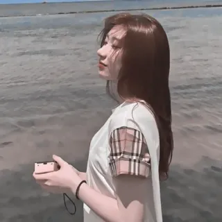 💠 女性, ビーチ, 海, 写真, 夏, 女の子 whatsapp sticker