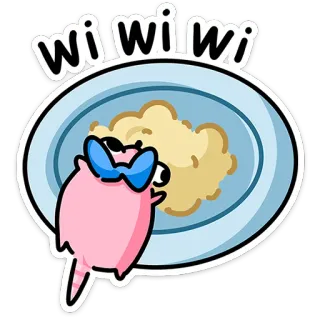 🐭 wi wi wi carino, gatto, cibo, kawaii, piatto, divertente, cartone animato, animale telegram sticker