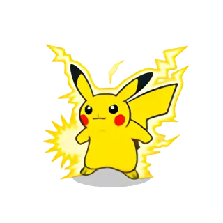 😾 Pikachu Pokemon Pikachu, Pokémon, Desenho animado, Elétrico, Amarelo, Bonito, Anime whatsapp sticker