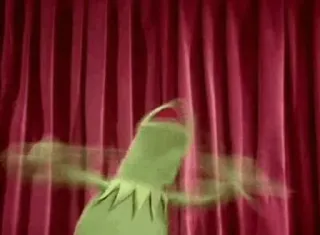 🐸 Kermit kermit, muppet, menari, boneka, lucu, meme telegram sticker