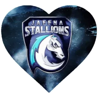 😁 JAFFNA STALLIONS deportes, sementales, Jaffna, caballo, equipo, logo telegram sticker