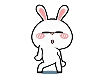 💃 kelinci, imut, binatang, kawaii, lucu telegram sticker