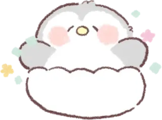 🐧 dễ thương, chim cánh cụt, kawaii, chim, chibi, hoạt hình telegram sticker