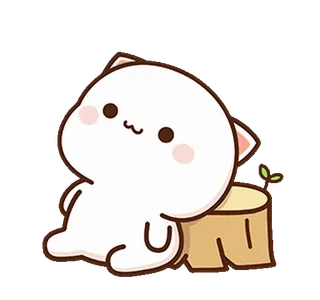 🙂 Katze, süß, Sticker, Tier, Cartoon whatsapp sticker
