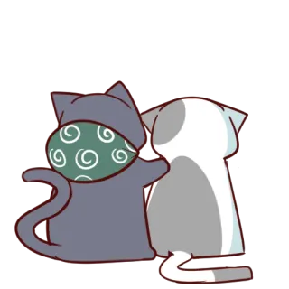 🤗 mèo, động vật, dễ thương, kawaii telegram sticker