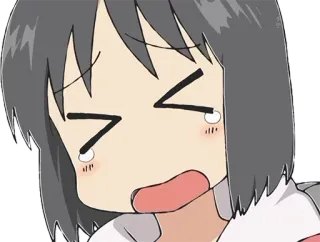 😭 anime, chorando, lágrimas, triste, chateado, mangá telegram sticker