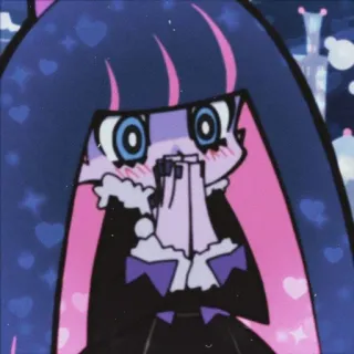 🥰 Stocking Anarchy Panty & Stocking with Garterbelt Anime, Desenho animado, Personagem, Stocking Anarchy telegram sticker