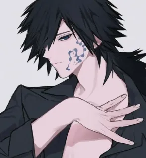 🌟 Anime, Manga, Personaje, Arte, Retrato, Dibujo, Ilustración telegram sticker