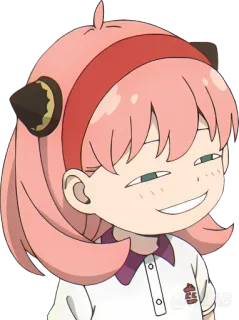 😁 Anya Forger Spy x Family Anime, Spy x Family, Anya Forger, Mignon, Suffisant, Dessin animé telegram sticker