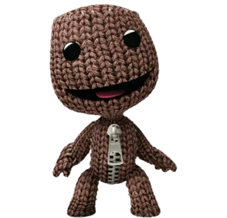 😛 Sackboy LittleBigPlanet sackboy, littlebigplanet, videogame, cute, toy telegram sticker