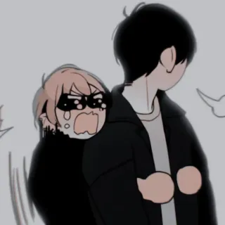✖️ Cartoon, Anime, Weinend, Emotional, Traurig, Beziehung telegram sticker