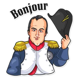 Napoléon et Joséphine telegram stickers