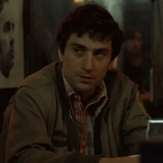 ➰ Travis Bickle Taxi Driver taxichauffeur, Robert De Niro, film, personage, drama whatsapp sticker