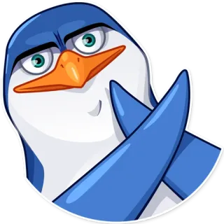 🙅‍♂️ Skipper Madagascar Pinguin, Skipper, Madagaskar, Cartoon, Tier telegram sticker
