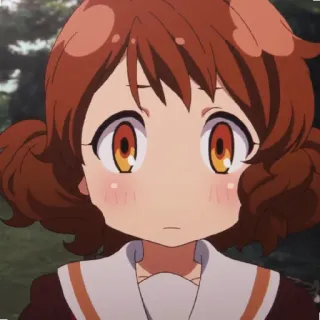 😕 anime, ragazza, cartoni animati telegram sticker