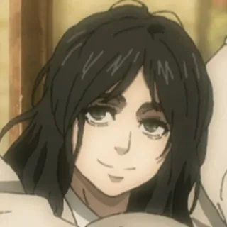 ❤️ Pieck Finger Attack on Titan アニメ, 女の子, ポートレート, ピーク・フィンガー, 進撃の巨人 telegram sticker