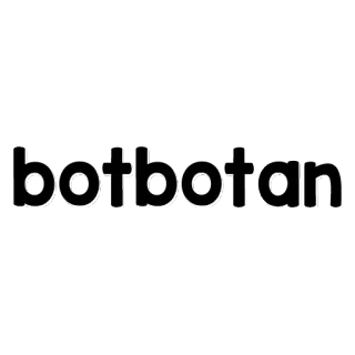 👩 botbotan tekst, logo, botbotan whatsapp sticker