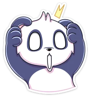 😱 Panda, Kartun, Lucu, Binatang, Stiker whatsapp sticker