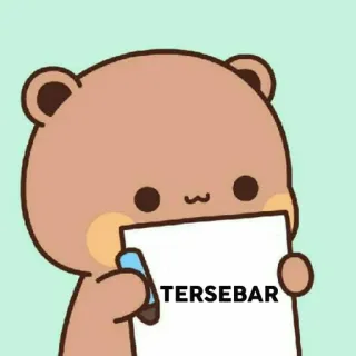 🐻 TERSEBAR cartoon, bear, cute, animal telegram sticker