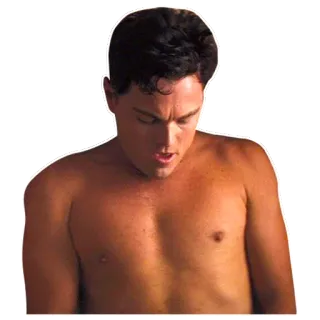 😊 sin camisa, hombre, pecho, torso, abdominales whatsapp sticker