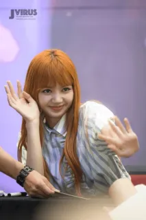 🥕 Lisa donna, ragazza, cantante, idol, asiatica, k-pop, persona, ritratto telegram sticker