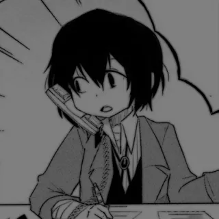 🕷️ Osamu Dazai Bungou Stray Dogs Anime, Manga, Kreskówka, Dazai, Bungo Stray Dogs whatsapp sticker