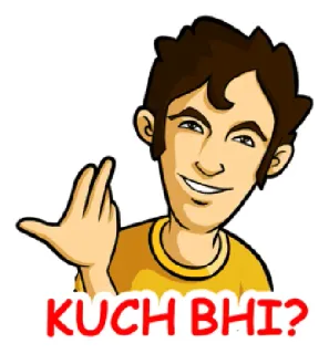 😯 KUCH BHI? whatsapp sticker