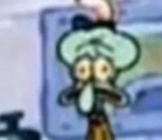 😫 Squidward SpongeBob SquarePants мультфильм, Сквидвард, Спанч Боб, Nickelodeon, телешоу whatsapp sticker