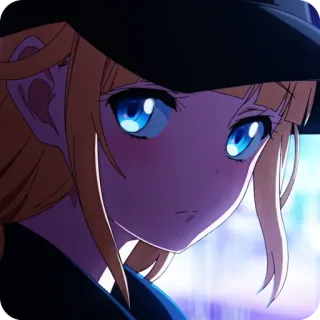 🙂 Anime, Fille, Chapeau, Blonde, Mignon, Personnage, Manga whatsapp sticker