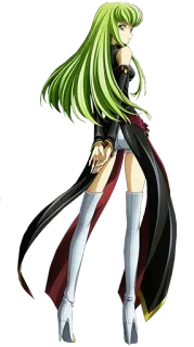 😏 C.C. Code Geass Anime, Personnage, Cheveux verts, C.C. telegram sticker
