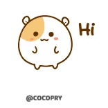 Hamster Bean 🐹@MochaStickers telegram stickers