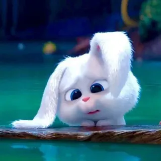🐰 Snowball The Secret Life of Pets Snowball, rabbit, cute, fluffy, pet, cartoon character, animal, the secret life of pets telegram sticker
