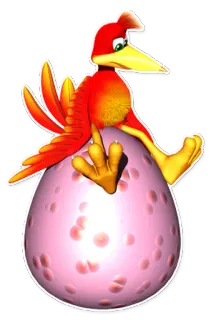 😞 vogel, ei, cartoon, tier, aufkleber telegram sticker