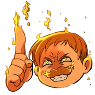 Escanor stickers pack - Grand Cross by @ZakuroSinOfPride telegram stickers