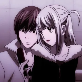 🤗 Light Yagami Death Note anime, Death Note, Light Yagami, Misa Amane, animation, characters telegram sticker