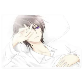😴 anime, man, middle finger, gesture telegram sticker