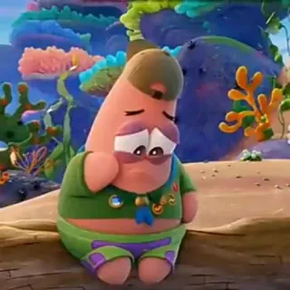 🐙 Patrick Star Spongebob patrick star, spongebob, cartoon, sad, cute, character, nickelodeon telegram sticker