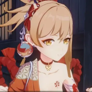 🎆 Yoimiya Genshin Impact Anime, Videojuego, Genshin Impact, Personaje, Yoimiya whatsapp sticker