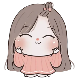 🩰 fofo, desenho animado, menina, kawaii, adesivo, ilustração, adorável telegram sticker