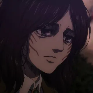 ⚔️ Pieck Finger Attack on Titan anime, character, portrait, Pieck Finger, Attack on Titan telegram sticker