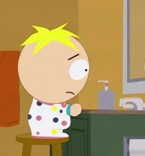 🌟 Butters Stotch South Park Butters, South Park, dibujos animados, personaje whatsapp sticker