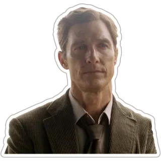 😕 Matthew McConaughey актер, мужчина, знаменитость, портрет telegram sticker
